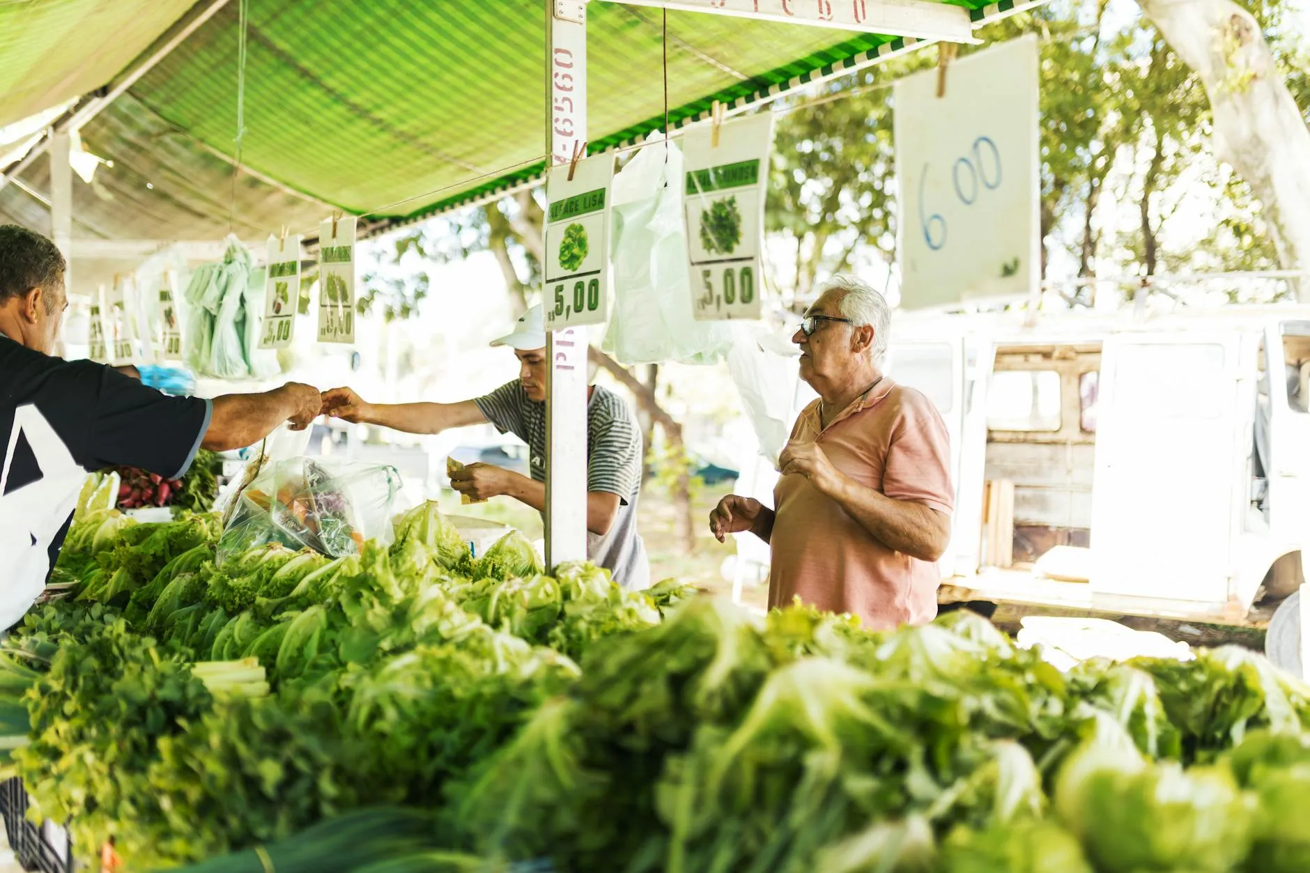 Étals colorés d’un marché provençal