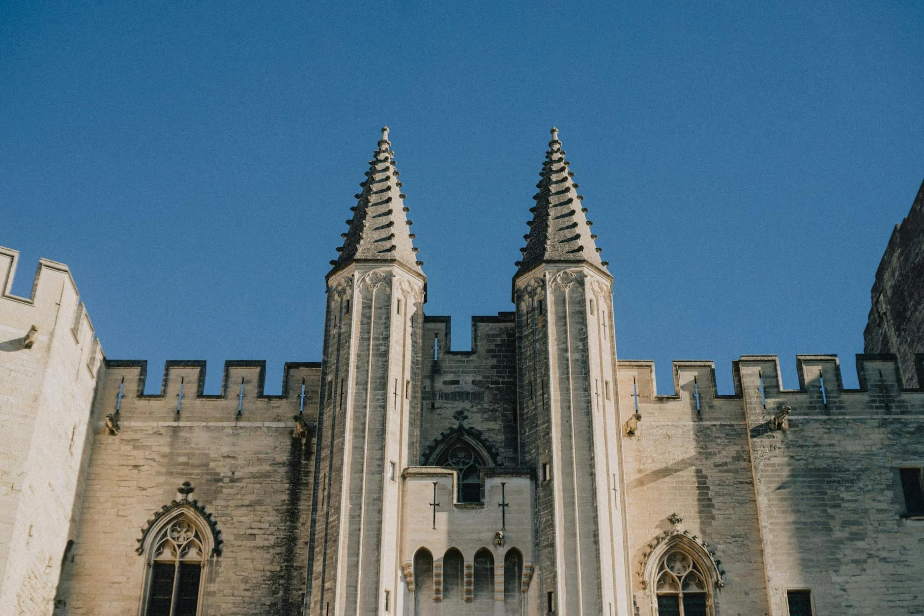 Courtyard of the Palais des Papes in Avignon